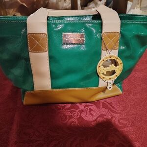 Green mcbling tote bag